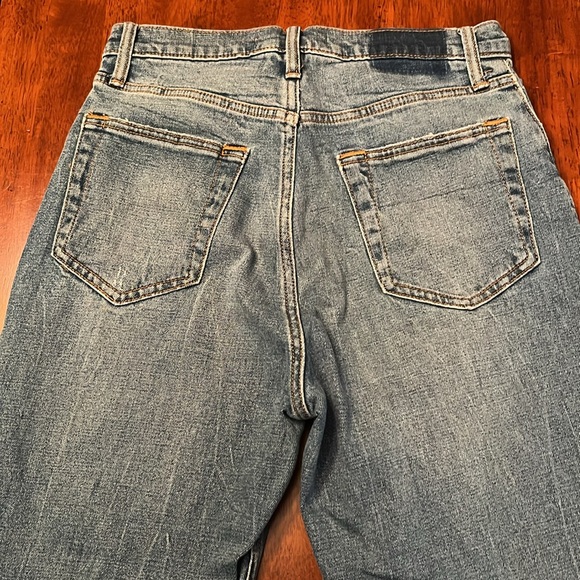 Abercrombie & Fitch Blue The Ankle Straight Ultra High Rise Jeans - Picture 10 of 10